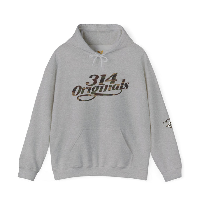 Camo '314' Script Hoodie — City Pride Casual Pullover - 314 Originals