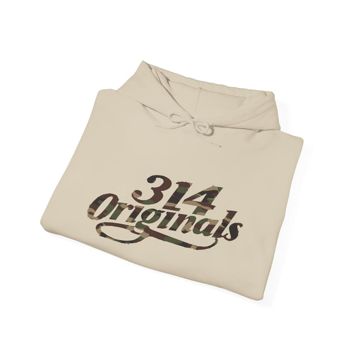 Camo '314' Script Hoodie — City Pride Casual Pullover - 314 Originals