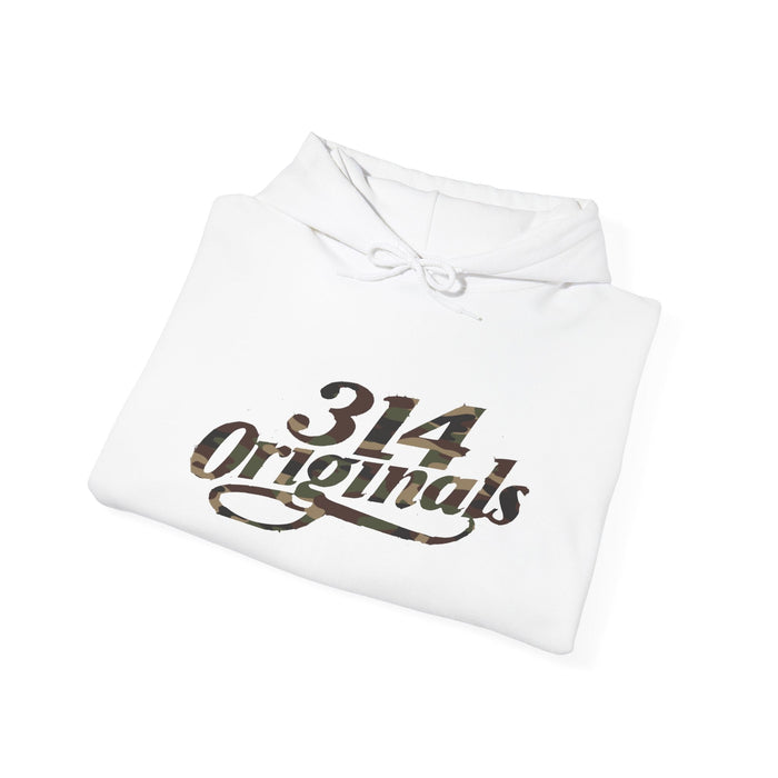 Camo '314' Script Hoodie — City Pride Casual Pullover - 314 Originals