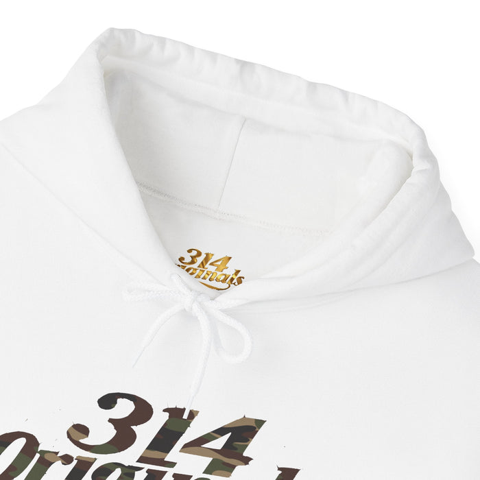 Camo '314' Script Hoodie — City Pride Casual Pullover - 314 Originals