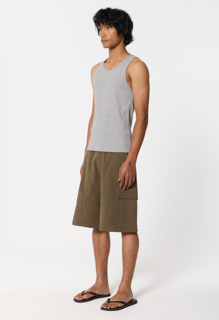 Campus Rib Tank / Heather Grey