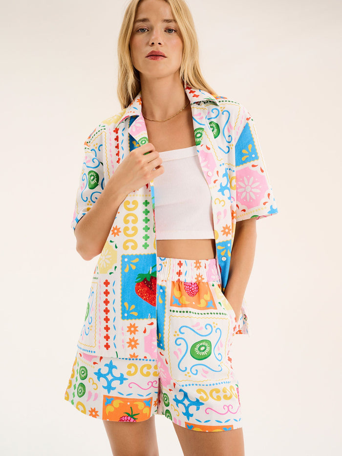 Canaria Short in Fruit Print