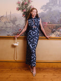 Candice Dress in Navy