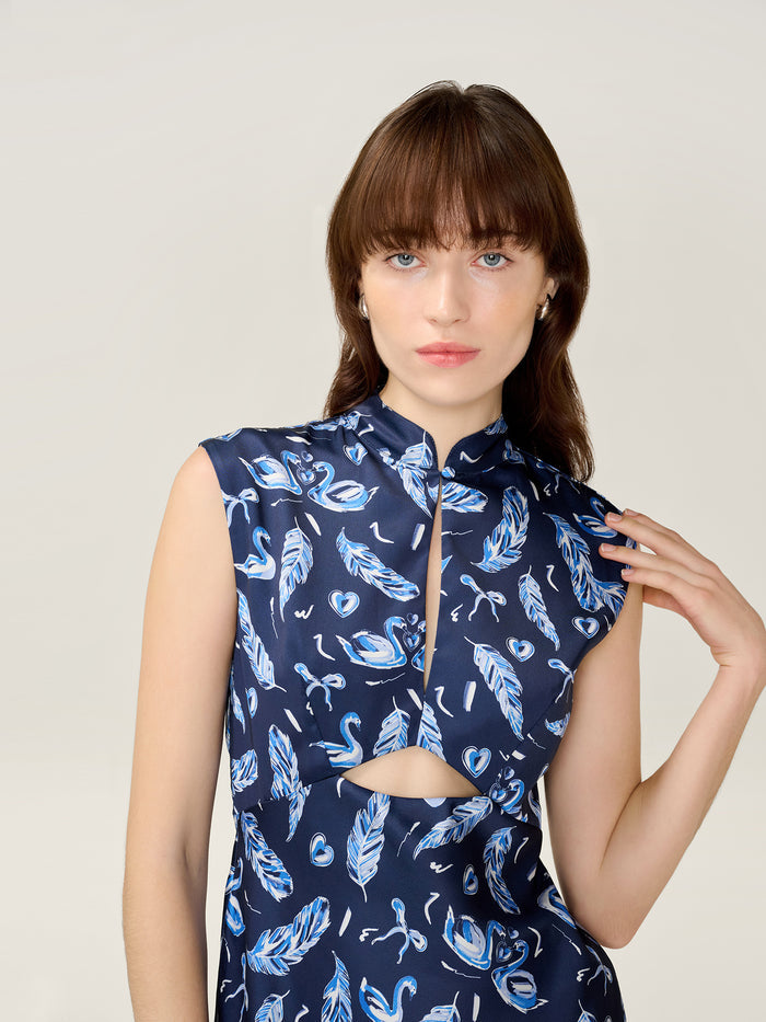 Candice Dress in Navy