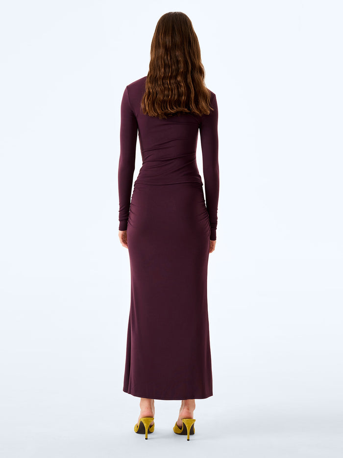 Careen Skirt in Aubergine