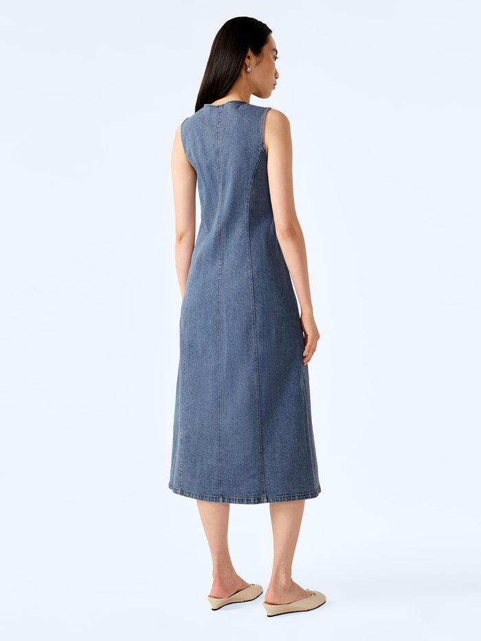 Carter Dress in Light Wash