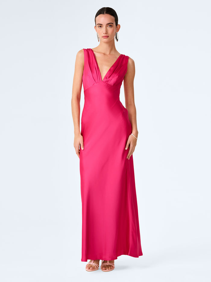 Casey Dress in Raspberry