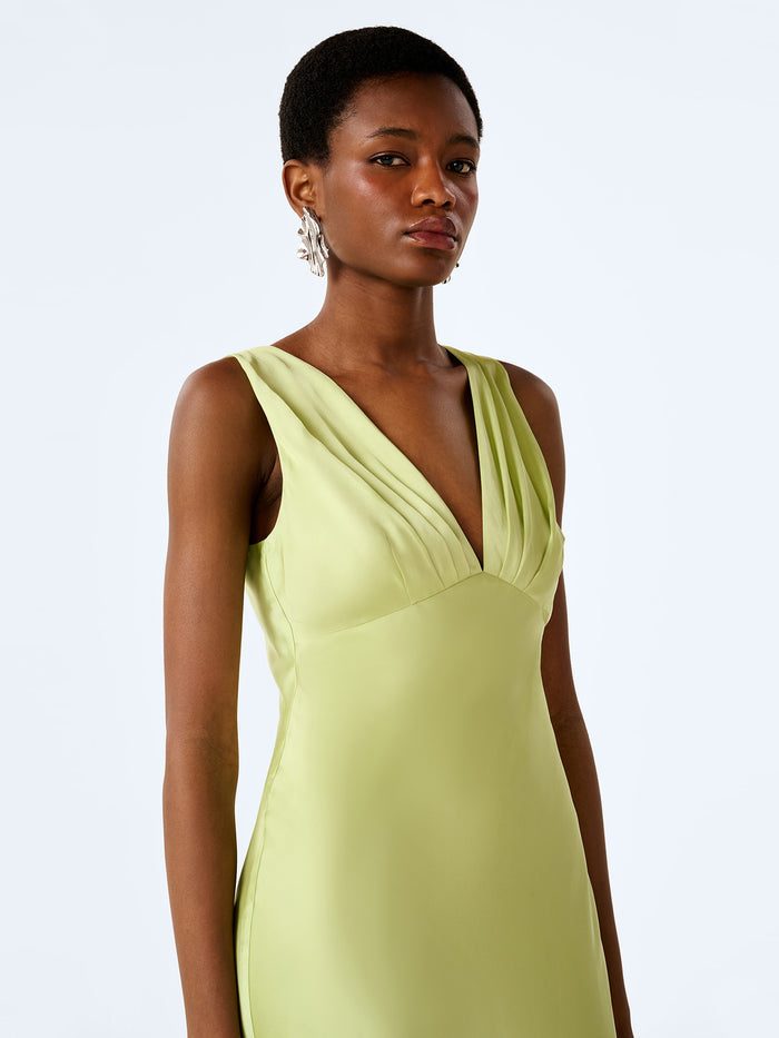 Casey Dress in Shaddow Lime