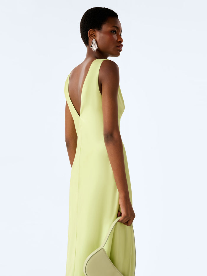 Casey Dress in Shaddow Lime