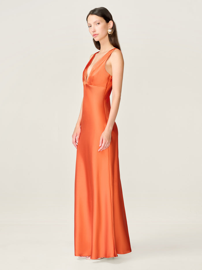 Casey Dress in Tangerine