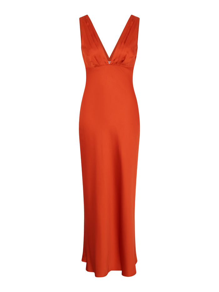 Casey Dress in Tangerine
