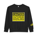 "Caution: Cuteness Overload" Kids Crewneck Toddler Sweatshirt - 314 Originals