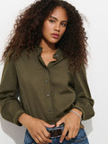 Chantilly Ruffle Shirt In Cotton Voile