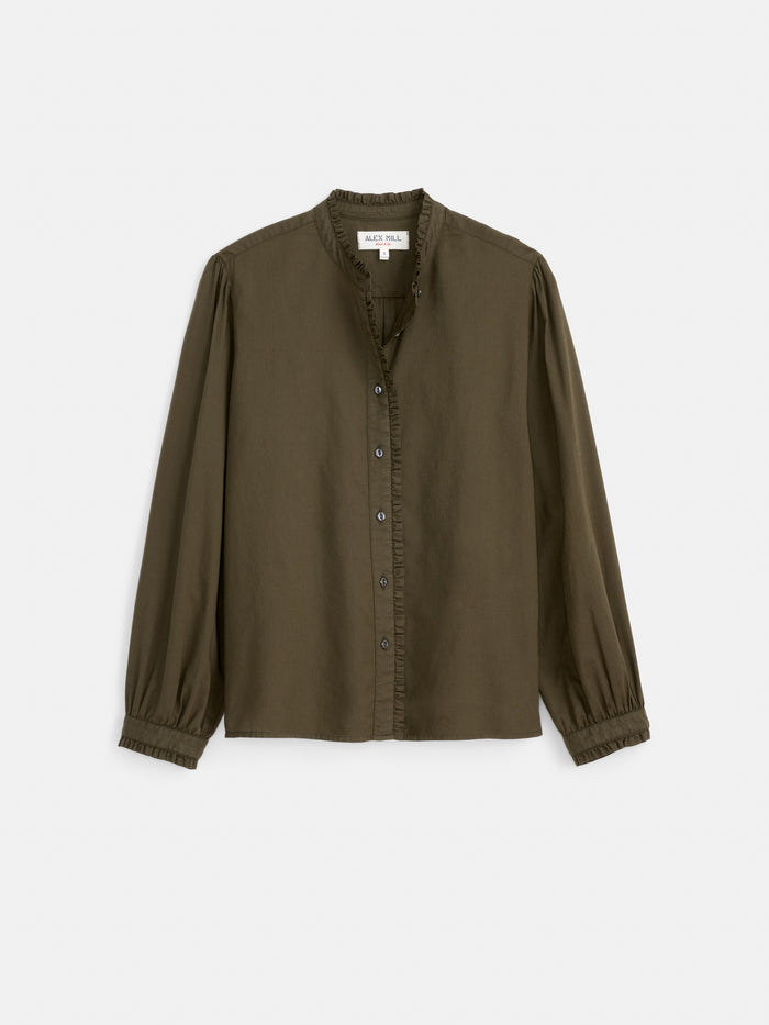 Chantilly Ruffle Shirt In Cotton Voile
