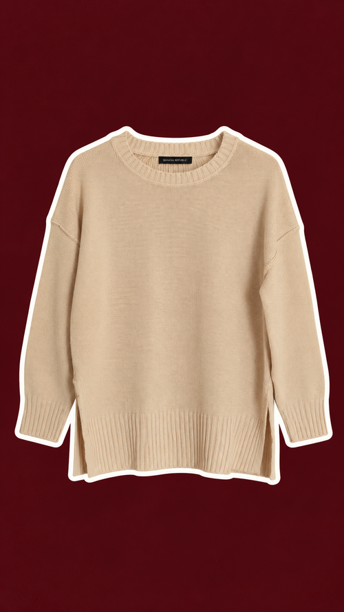 **CHECK THIS** Brand New Banana Republic Cream Oversized Knit Sweater