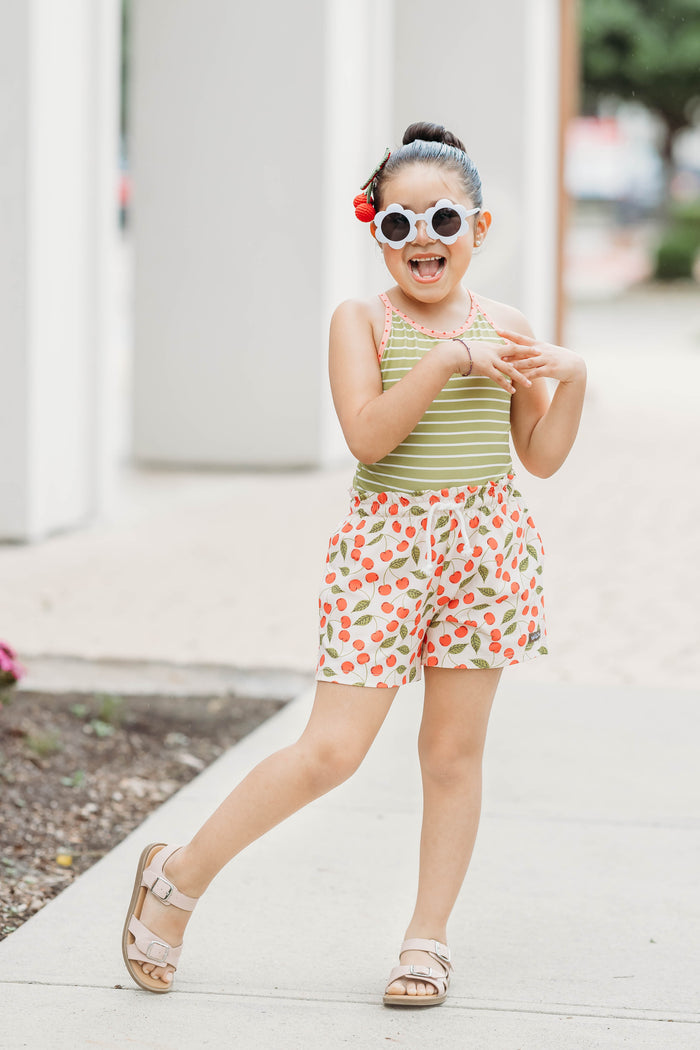 Cherry Glory Knit Shorties