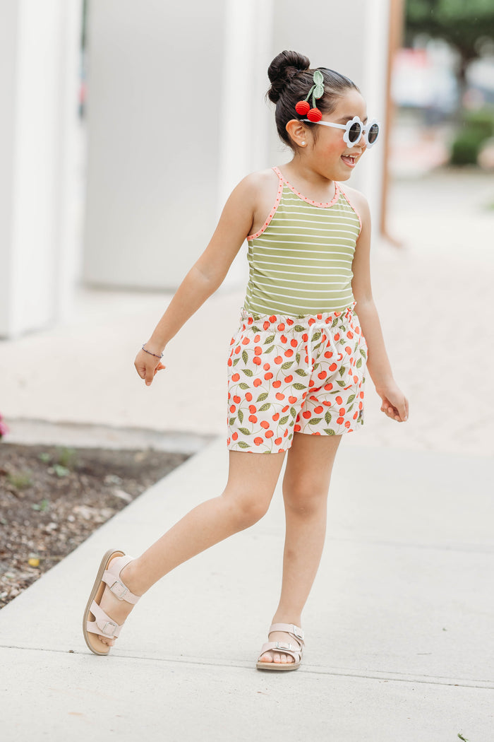 Cherry Glory Knit Shorties