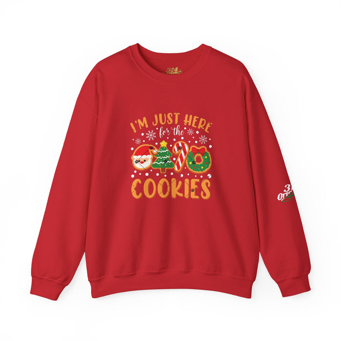 Christmas Cookie Sweatshirt - "I'm Just Here for the Cookies" Holiday Crewneck - 314 Originals