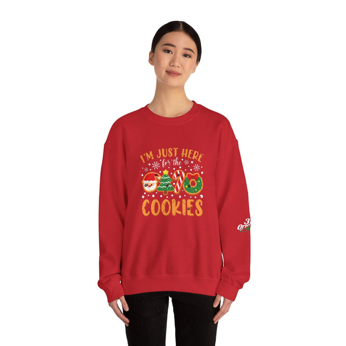 Christmas Cookie Sweatshirt - "I'm Just Here for the Cookies" Holiday Crewneck - 314 Originals