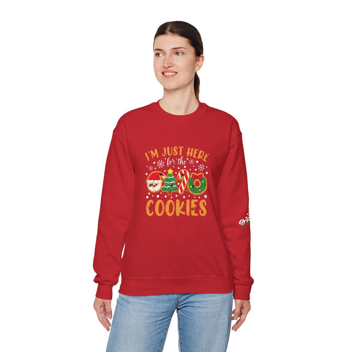 Christmas Cookie Sweatshirt - "I'm Just Here for the Cookies" Holiday Crewneck - 314 Originals