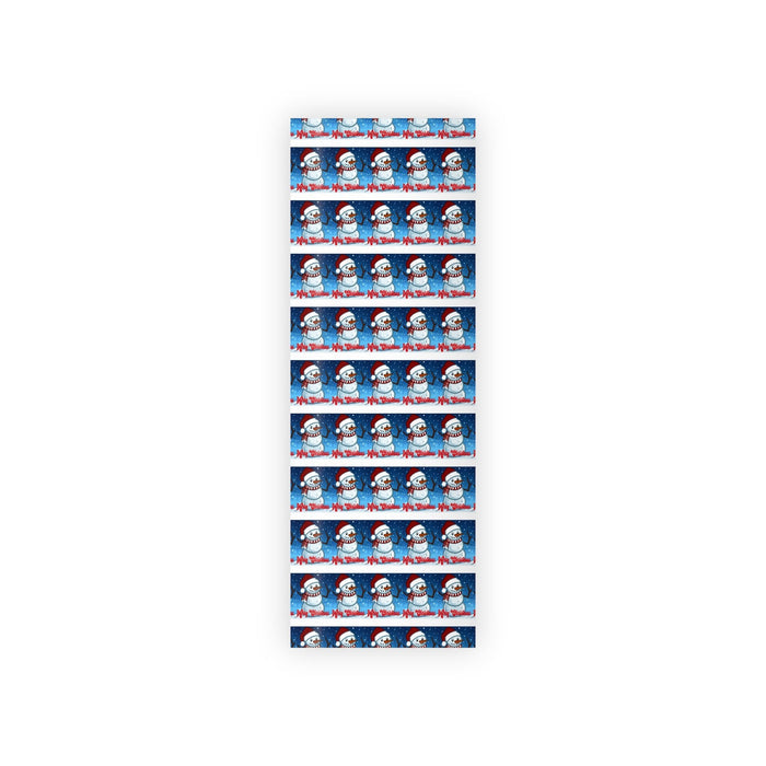 Christmas Snowman Wrapping Paper Roll — Holiday Gift Wrap with 'Merry Christmas' Design - 314 Originals