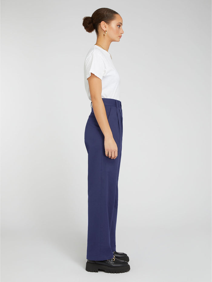 Cinnamon Relaxed Trousers in Navy
