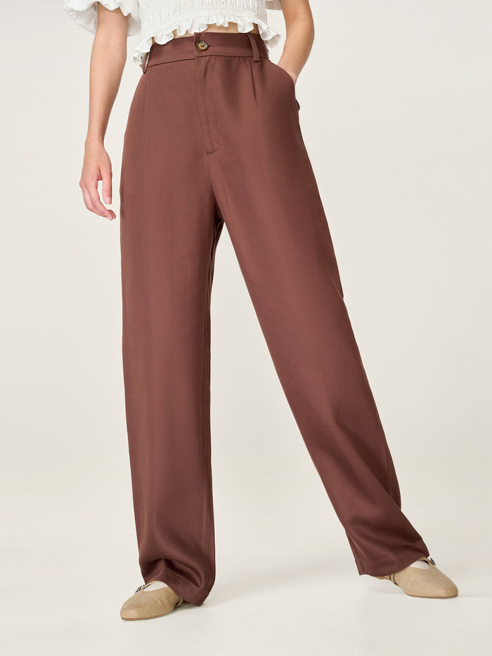 Cinnamon Trouser in Chocolate