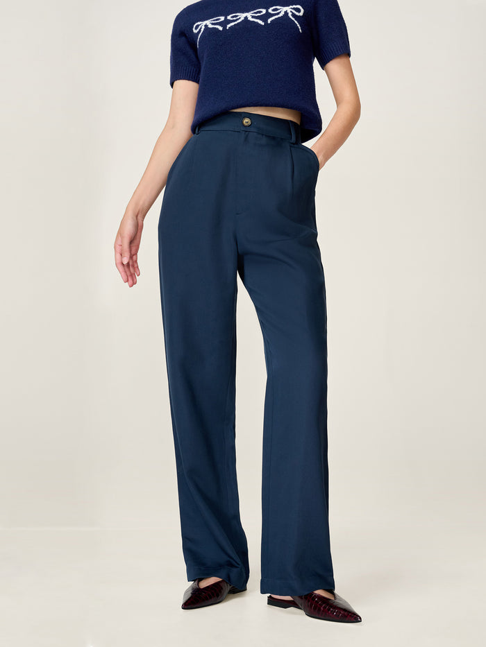 Cinnamon Trouser in Navy