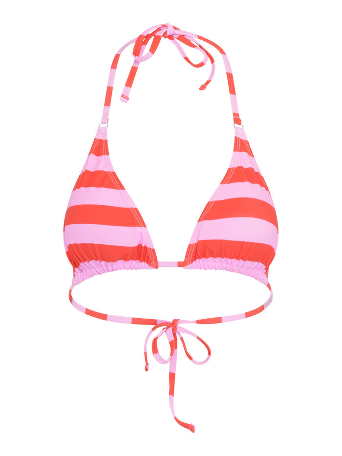 Clarissa Stripe Print Bikini Top