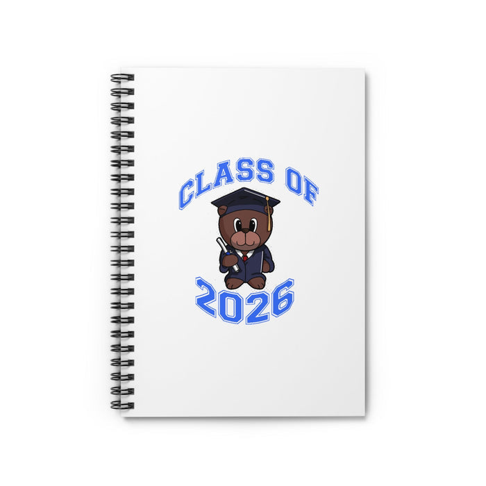 Class of 2026 Graduation Notebook — Cute Bear Grad Spiral Notebook - 314 Originals
