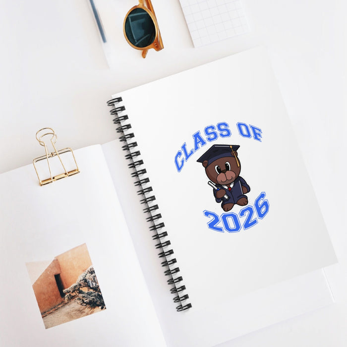 Class of 2026 Graduation Notebook — Cute Bear Grad Spiral Notebook - 314 Originals