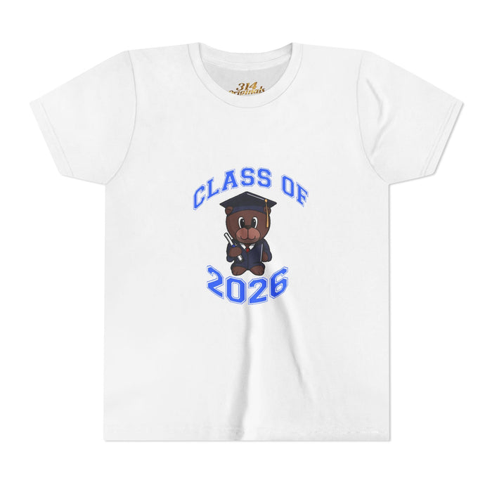 Class of 2026 Kids Graduation T-Shirt — Cute Graduate Bear Youth Tee - 314 Originals
