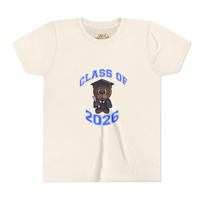 Class of 2026 Kids Graduation T-Shirt — Cute Graduate Bear Youth Tee - 314 Originals