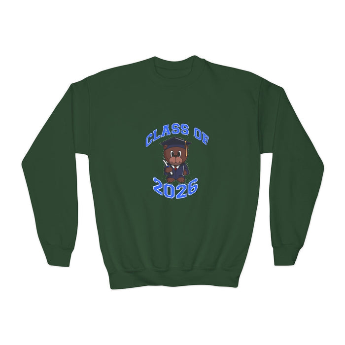 Class of 2026 Youth Crewneck Sweatshirt – Graduation Bear Design - 314 Originals