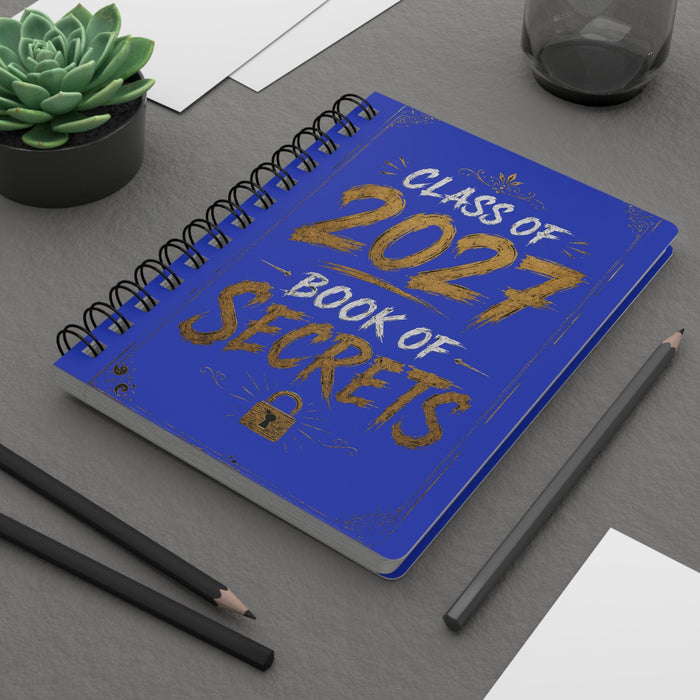 Class of 2027 Book of Secrets Spiral Journal - Blue - 314 Originals