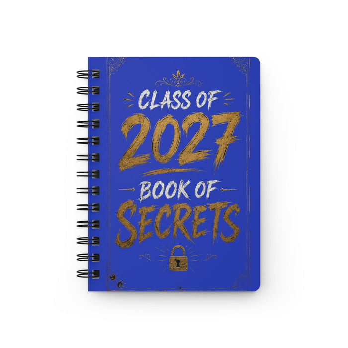 Class of 2027 Book of Secrets Spiral Journal - Blue - 314 Originals