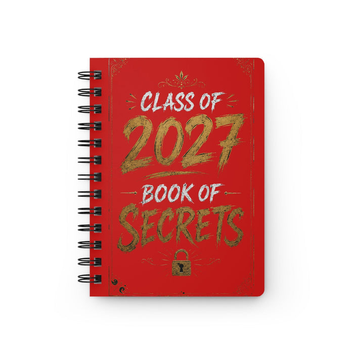 Class of 2027 Book of Secrets Spiral Journal - Red - 314 Originals