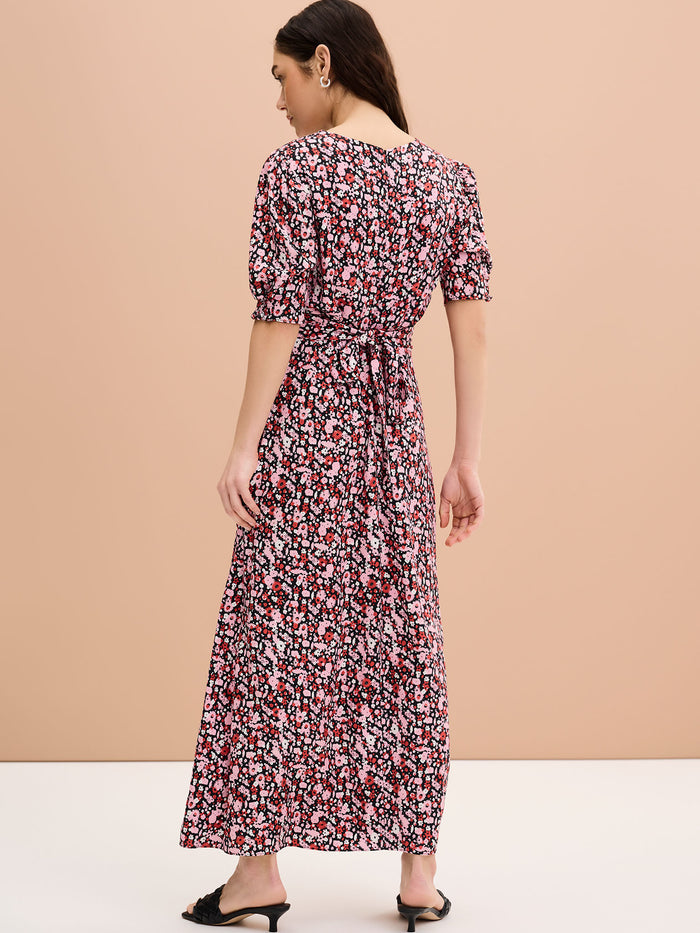 Claudette Dress in Ditsy Floral Print