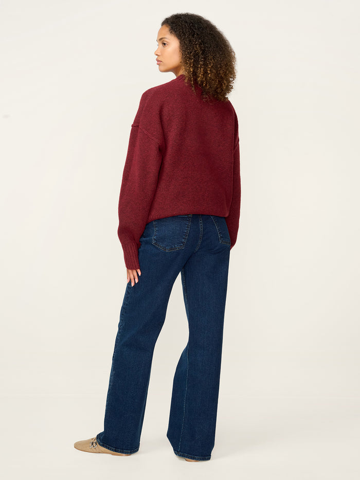 Clementine Jumper in Burgundy