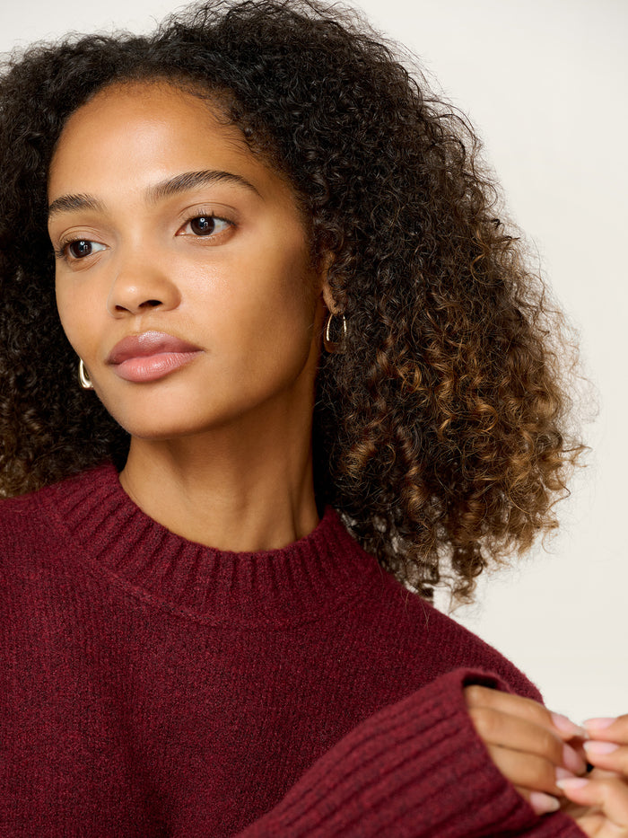 Clementine Jumper in Burgundy