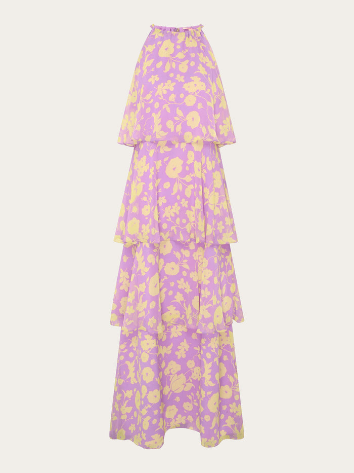 Cleo Floral Dress in Lilac Floral