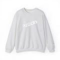 Cloud Script Crewneck Sweatshirt — White Script Logo Cozy Pullover - 314 Originals