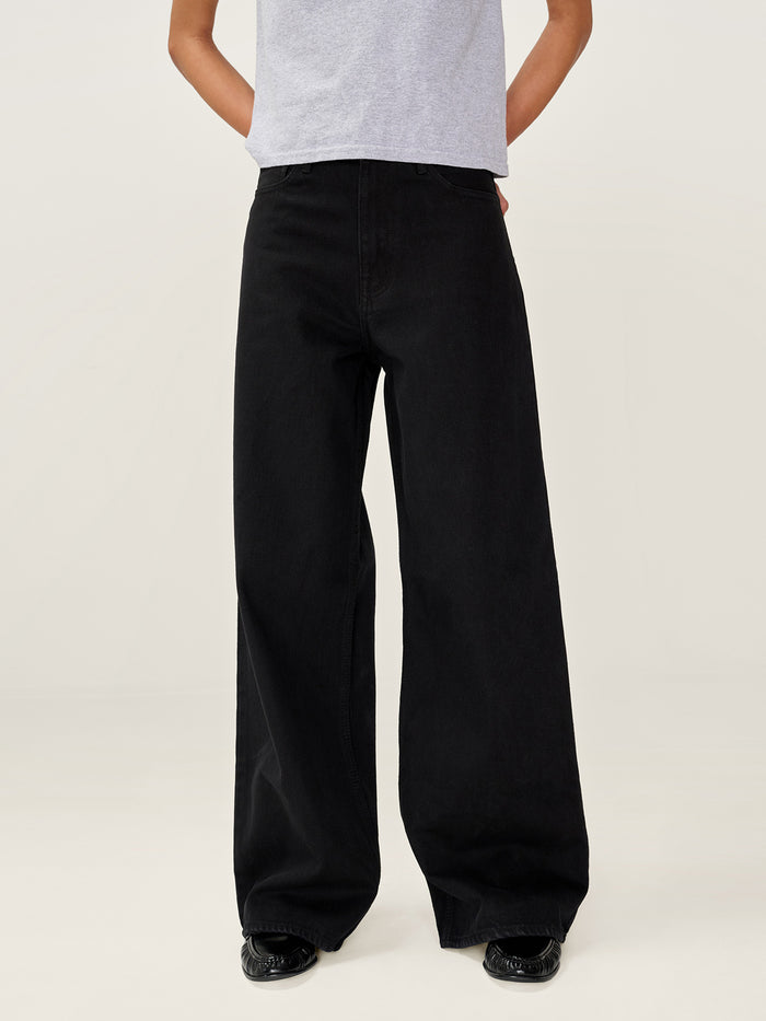 Connie Wide Jean in Black