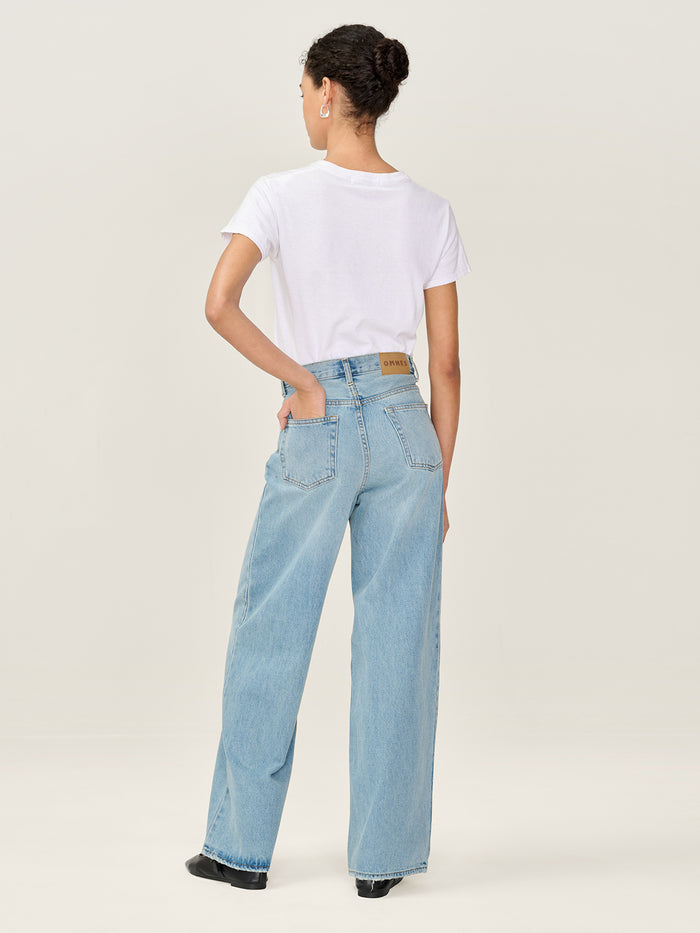 Connie Wide Jean in Light Wash