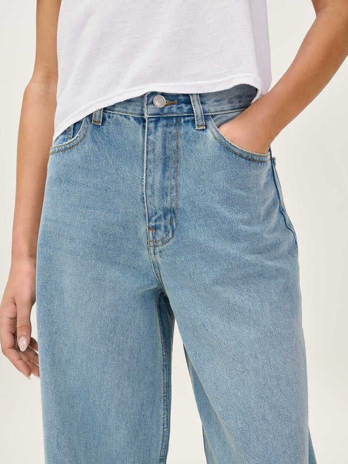 Connie Wide Jean in Light Wash