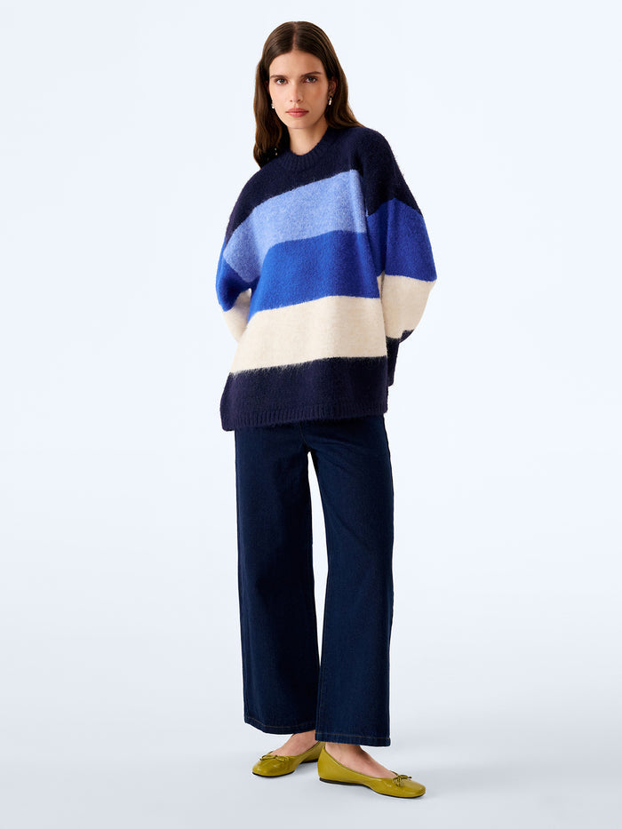 Constance Jumper in Navy and Cream