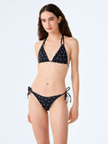 Coral Reversible Bikini Set in White Polka Dot