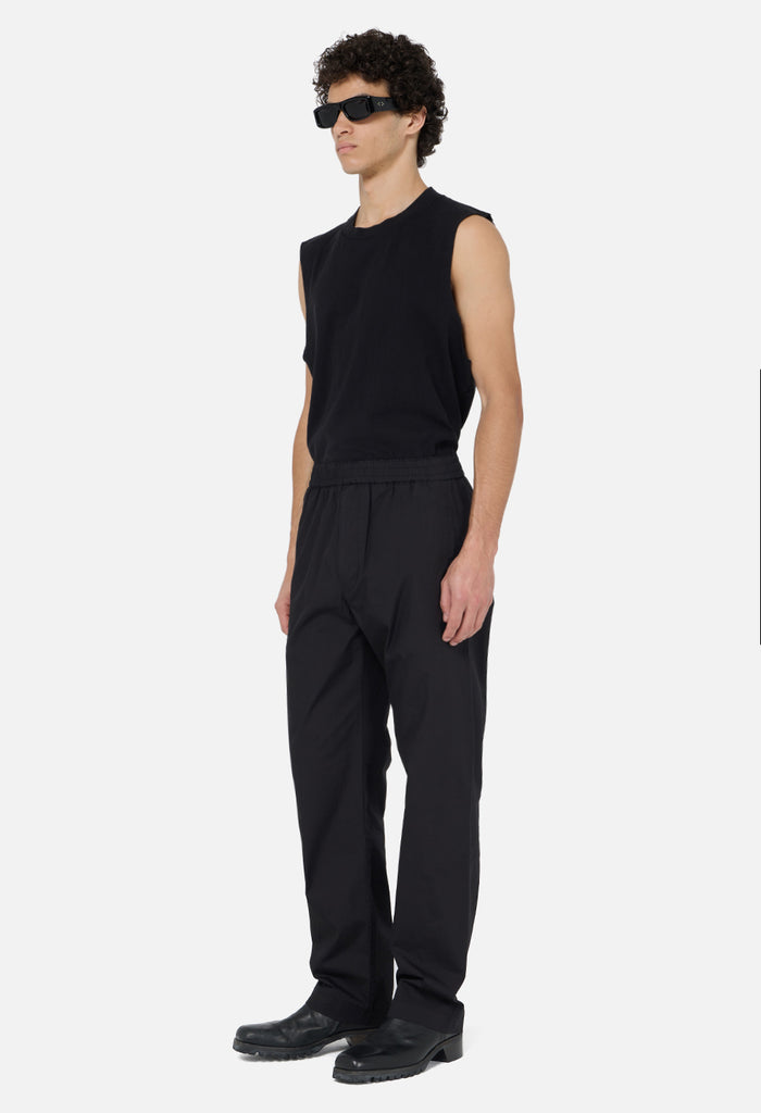 Cotton Easy Trouser / Black