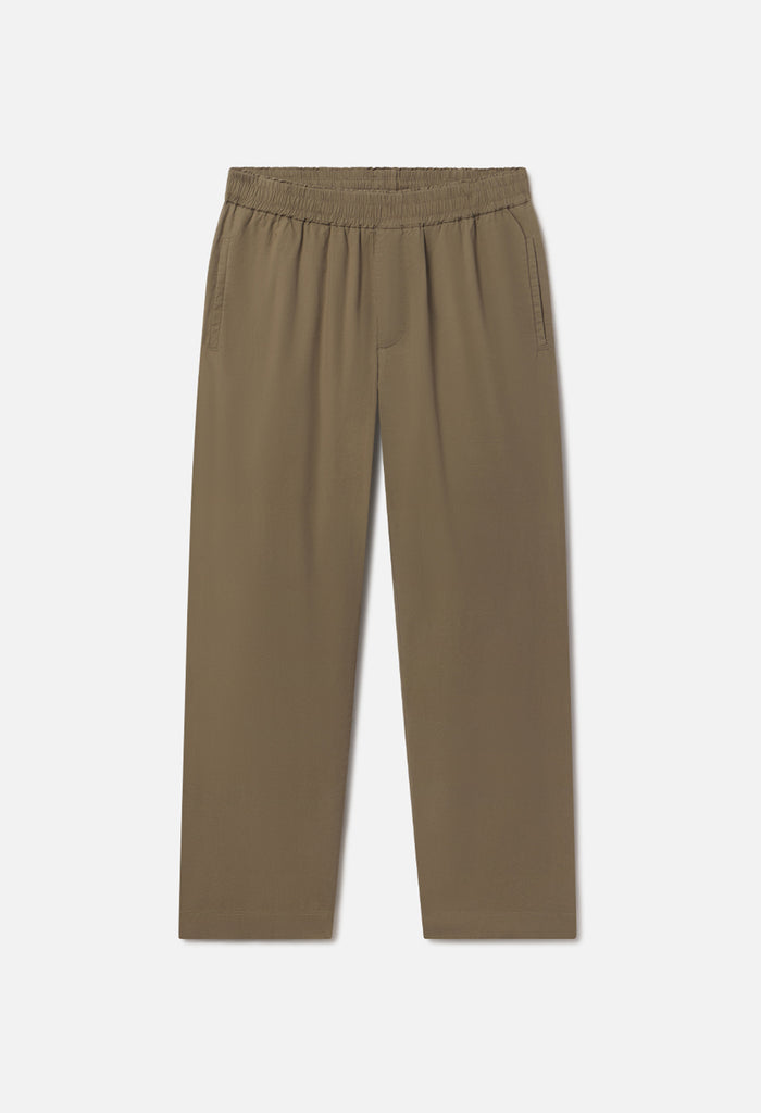 Cotton Easy Trouser / Mocha