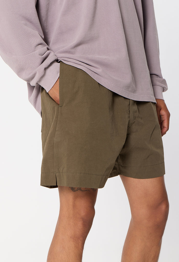 Cotton Kennedy Shorts / Olive